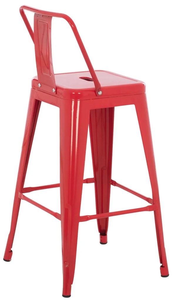 ΣΚΑΜΠΟ ΜΠΑΡ ΜΕΣΑΙΟΥ ΥΨΟΥΣ ΜΕΤΑΛΛΙΚΟ MELITA-PRO HM8574.44 ΚΟΚΚΙΝΟ 43x43x88Υεκ. (1 Τεμμάχια)