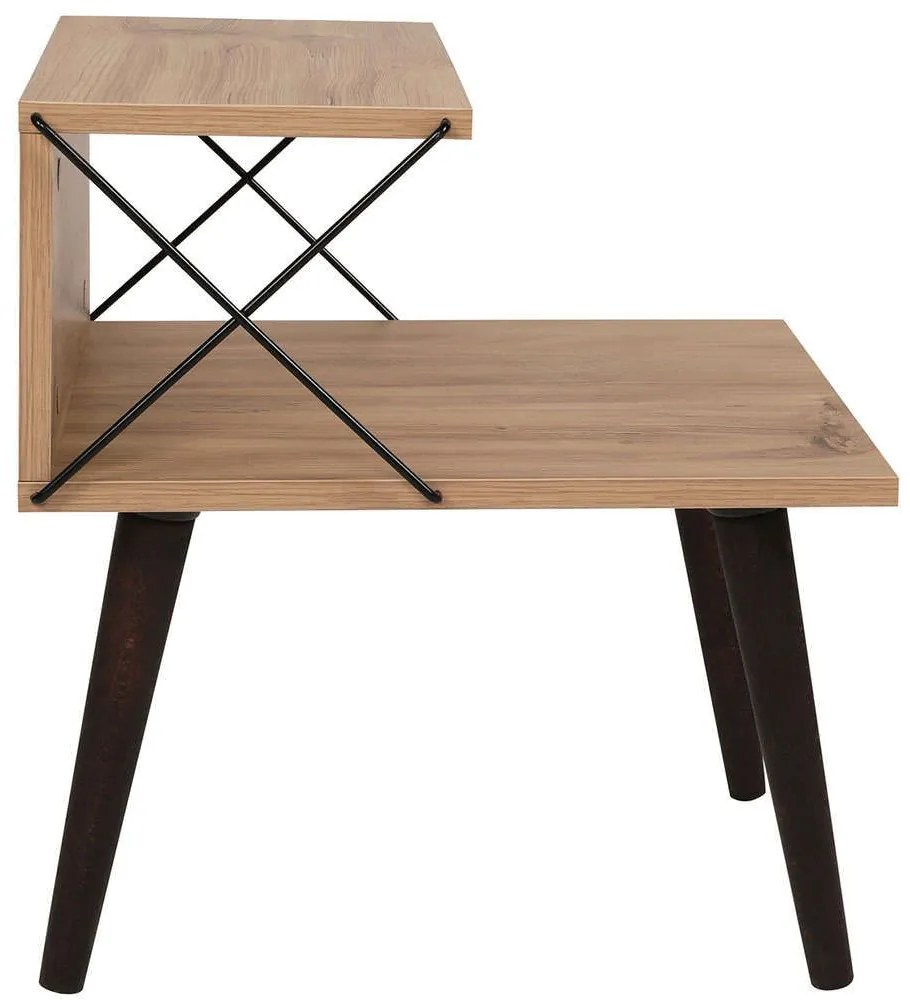 Κομοδίνο Cross 854KLN3306 50x40x55cm Pine