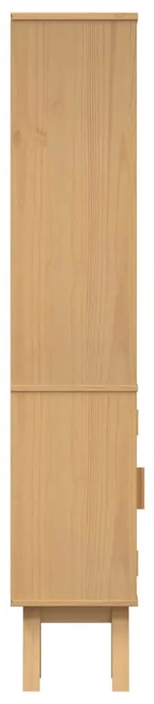 vidaXL Ντουλάπι Μπάνιου Olden Καφέ 35 x 30 x 159 εκ Μασίφ ξύλο πεύκου