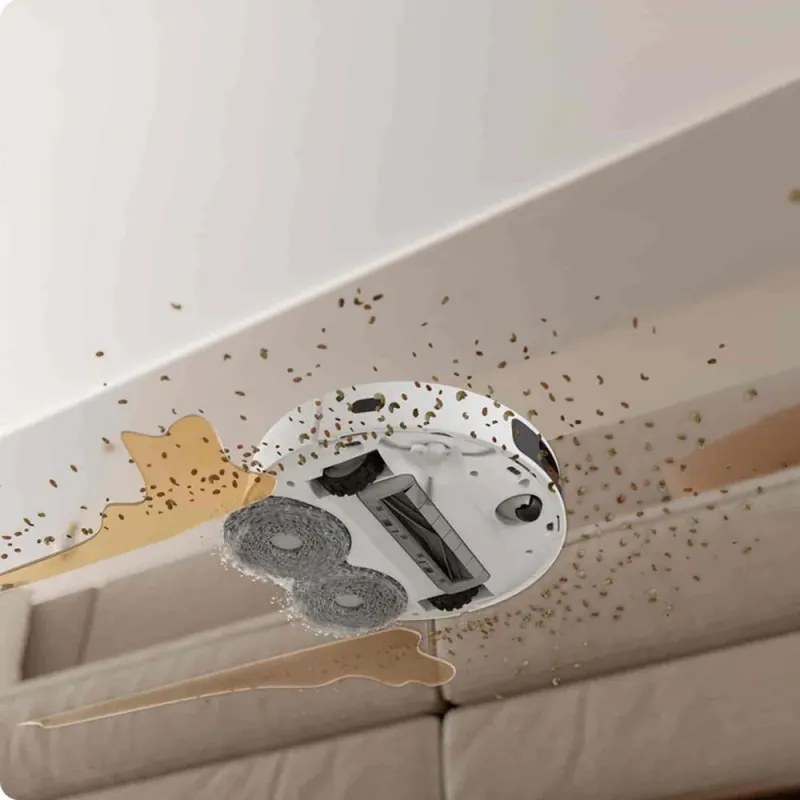 Ρομποτική ηλεκτρική σκούπα Dreame L10 Ultra, 5300 Pa, 5200 mAh, 75W, Έως 200 m2, 3D χαρτογράφηση, αισθητήρας LDS, σταθμός φόρτισης, αυτονομία έως 210 λεπτά, λευκό