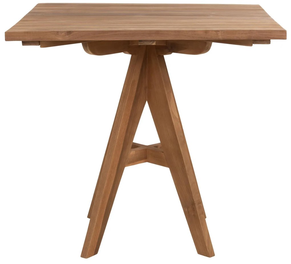 Τραπέζι LEO Τετράγωνο απο Ξύλο TEAK Φυσικό 80x80x75Y εκ. 80x80x75 εκ.