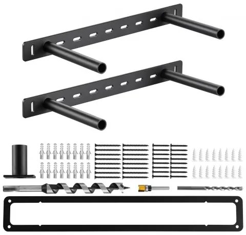 VEVOR 2 Pcs Shelf Brackets 16 inch / 406.4 mm Heavy Duty Floating Shelf Brackets