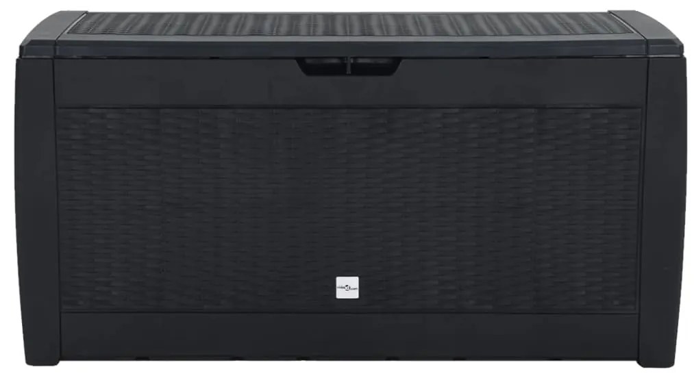 vidaXL Μπαούλο Αποθήκευσης Κήπου Ανθρακί 119x48x60 εκ. απο Πολυπ/λένιο