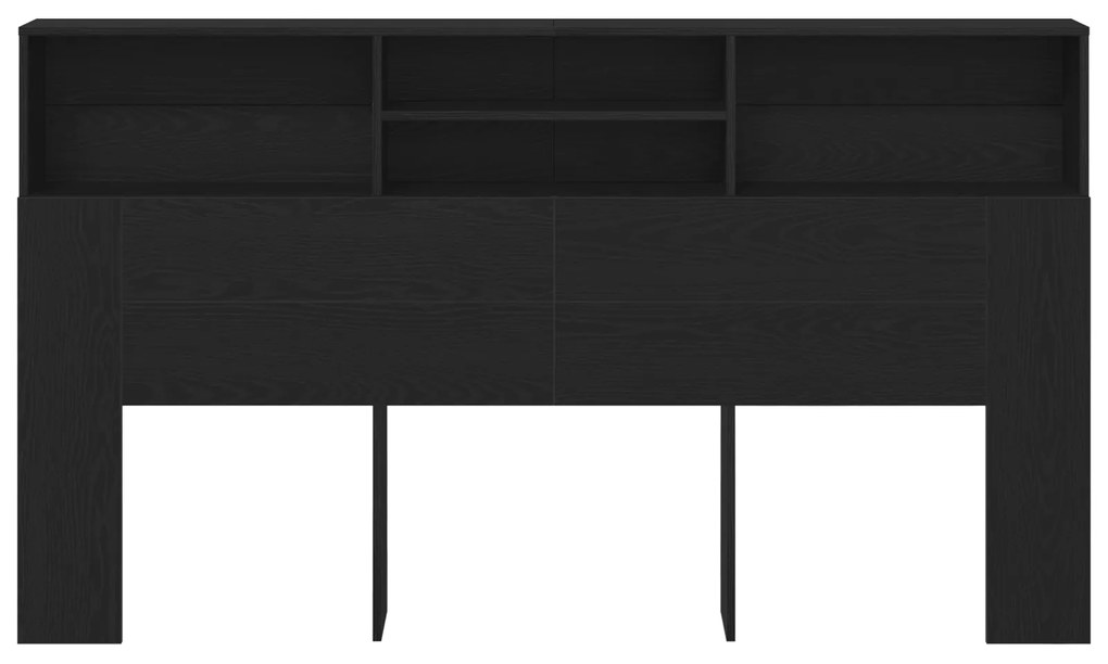 vidaXL Κεφαλάρι Μαύρης Βελανιδιάς 180 x 19 x 103,5 εκ