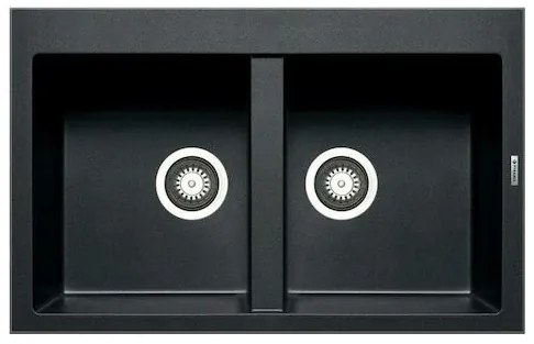 Pyramis Alazia 2B Ένθετος Νεροχύτης από Γρανίτη Μ79xΠ50cm Carbon (C079811011)
