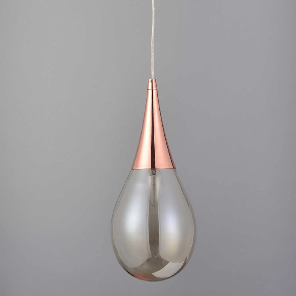 Φωτιστικό Οροφής Avantgarde OD53421CP Copper Metal, Glass