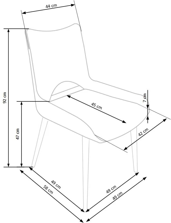 K369 chair DIOMMI V-CH-K/369-KR