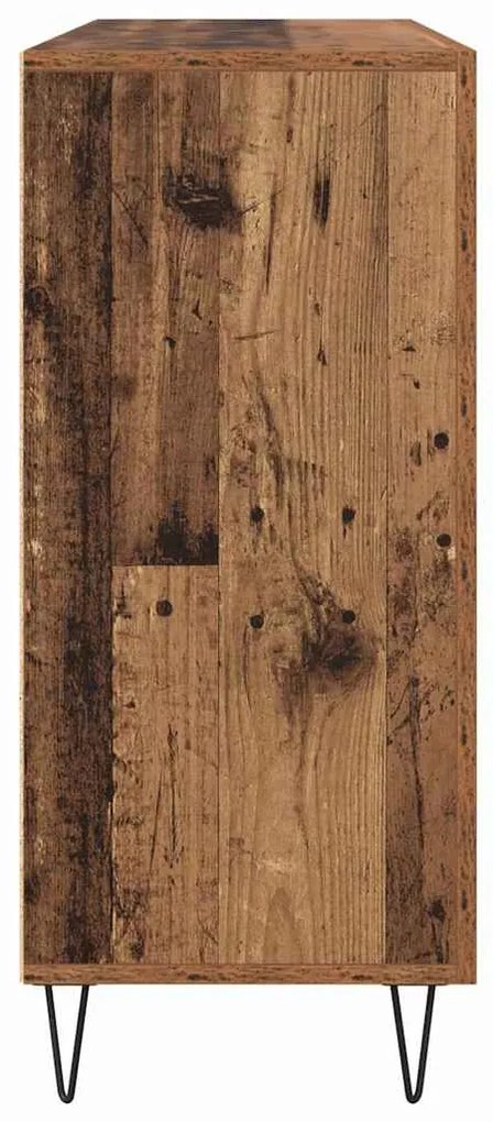 vidaXL Πλαϊνό γραφείο Παλιό ξύλο 90 x 32,5 x 80 εκ Επεξεργασμένο ξύλο