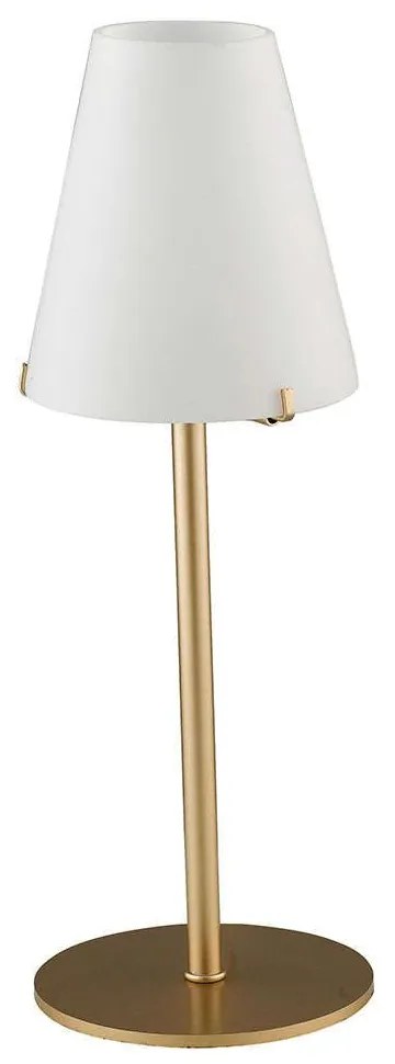 Επιτραπέζιο Φωτιστικό I-Canto/L1 Gold Luce Ambiente Design Metal, Glass