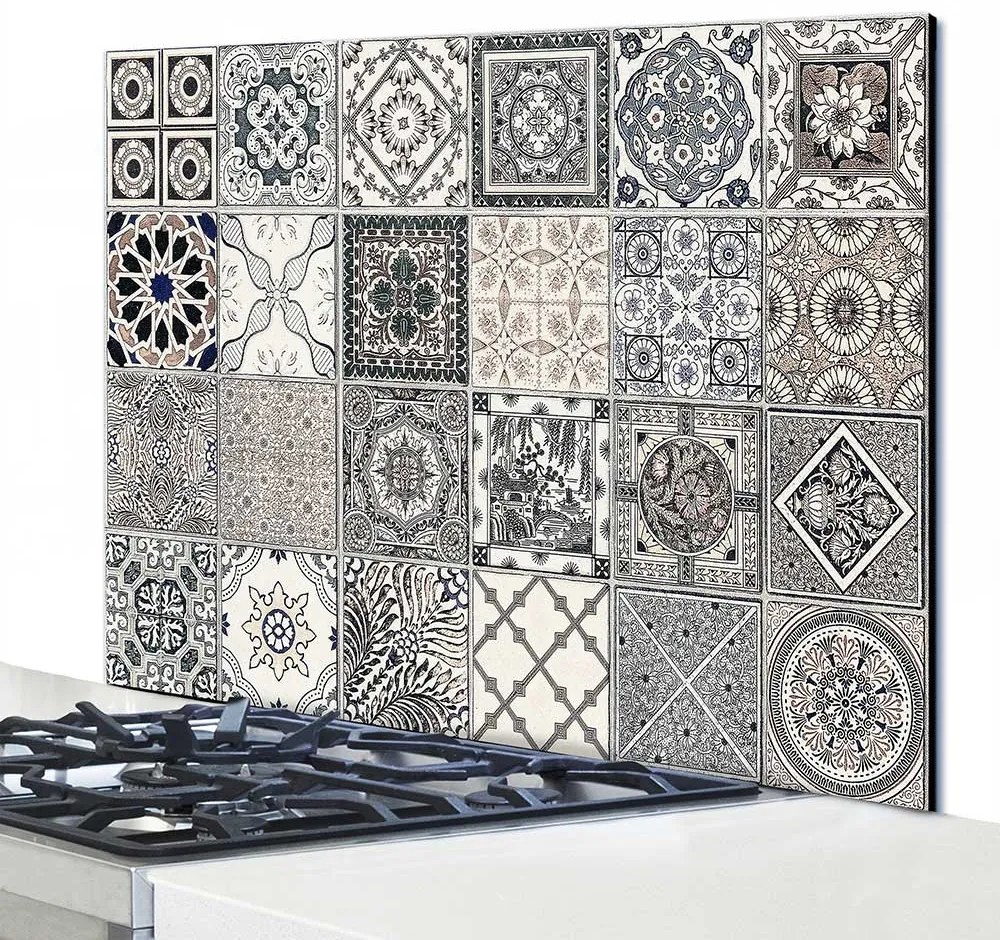 Grey Azulejos πάνελ αλουμινίου εστίας (Κατόπιν παραγγελίας 30 ημέρες) (Κατόπιν παραγγελίας 30 ημέρες) - 86210