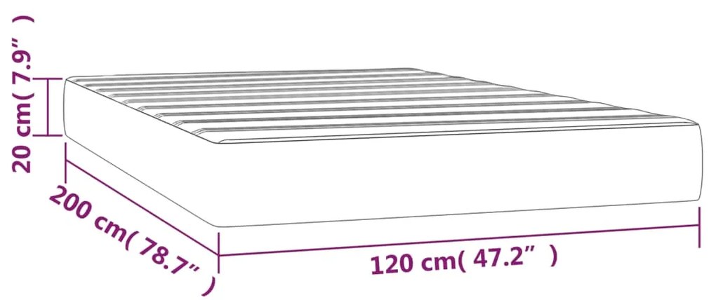 ΣΤΡΩΜΑ ΜΕ POCKET SPRINGS ΣΚΟΥΡΟ ΚΑΦΕ 120X200X20 ΕΚ. ΥΦΑΣΜΑΤΙΝΟ 347757