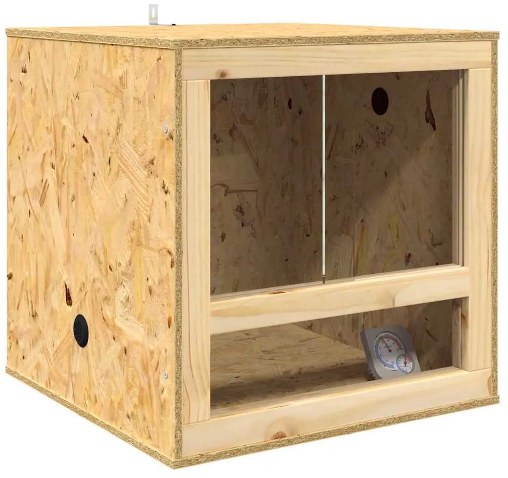 vidaXL Terrarium Καφέ 50 x 50 x 50 cm OSB