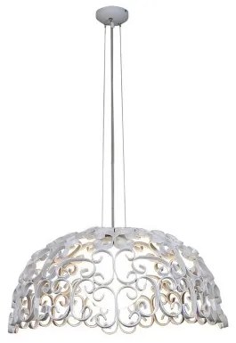 Κρεμαστό Φωτιστικό Οροφής 1xE27 Vintage Φ55cm Bale Homelighting-77-4303-Λευκό 77-4303