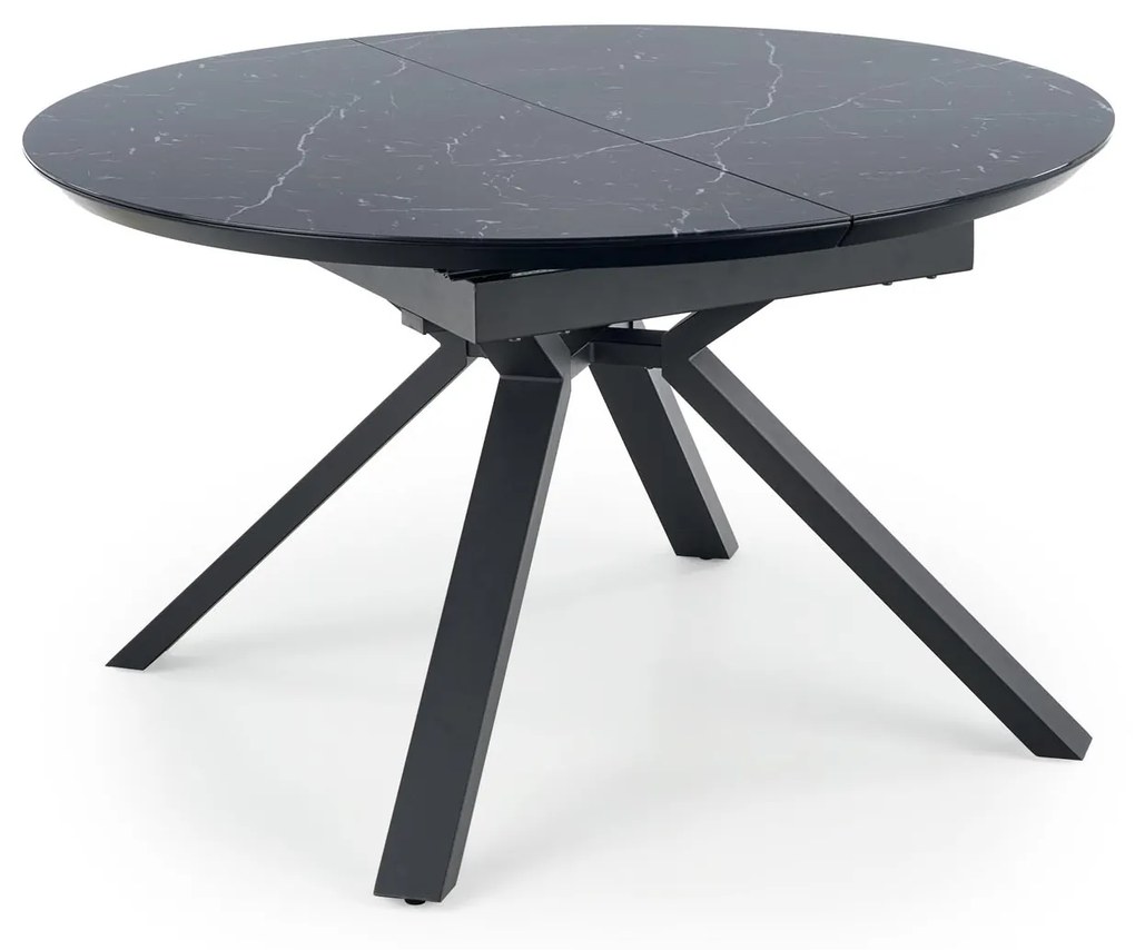 VERTIGO extension table, color: top - black marble, legs - black DIOMMI V-CH-VERTIGO-ST