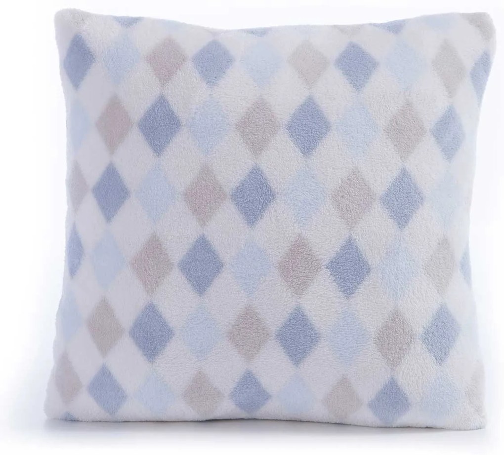 Διακοσμητικό Μαξιλάρι Fleece (35x35) Nef-Nef Homeware Baby Sweet Rhombus Blue