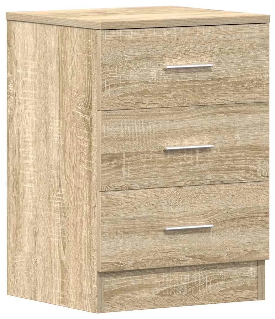 vidaXL Κομοδίνο Χρώμα Sonoma Δρυς 38 x 35 x 56 εκ. από Επεξ. Ξύλο