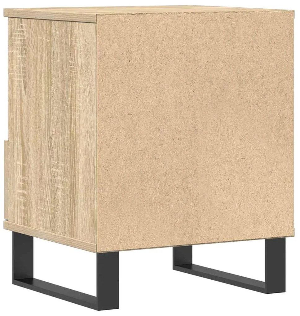 vidaXL Κομοδίνο Sonoma Δρυς 40 x 35 x 50 εκ. από Επεξεργ. Ξύλο