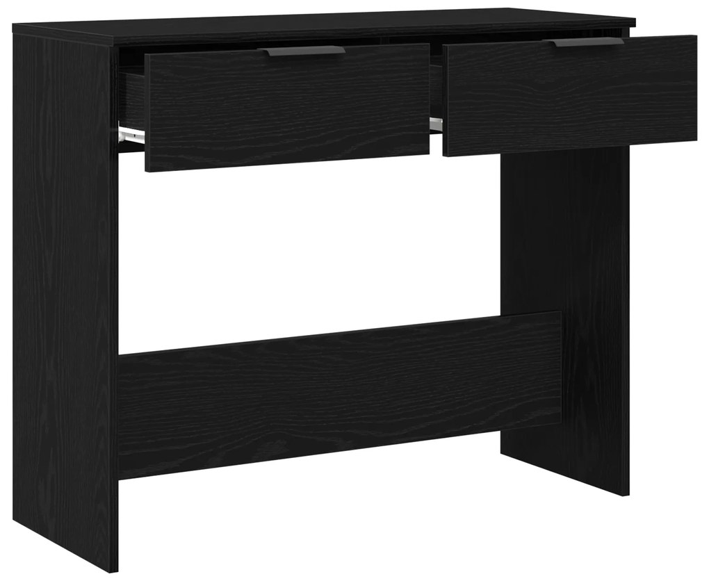 vidaXL Κονσόλα Μαύρη Δρυς 90x36x75 εκ. Κατασκευασμένο ξύλο