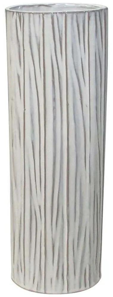 Διακοσμητικό Βάζο 003-123-049 14,4x10x45cm White Κεραμικό