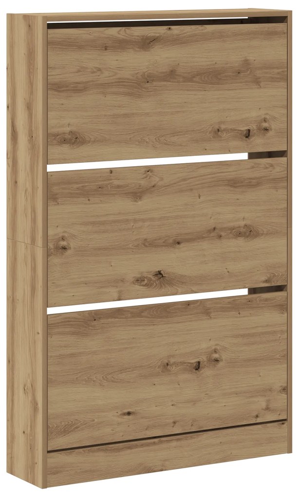 vidaXL Ντουλάπα Παπουτσιών Καρυδιά 80x21x125,5 εκ Επεξεργασμένο Ξύλο