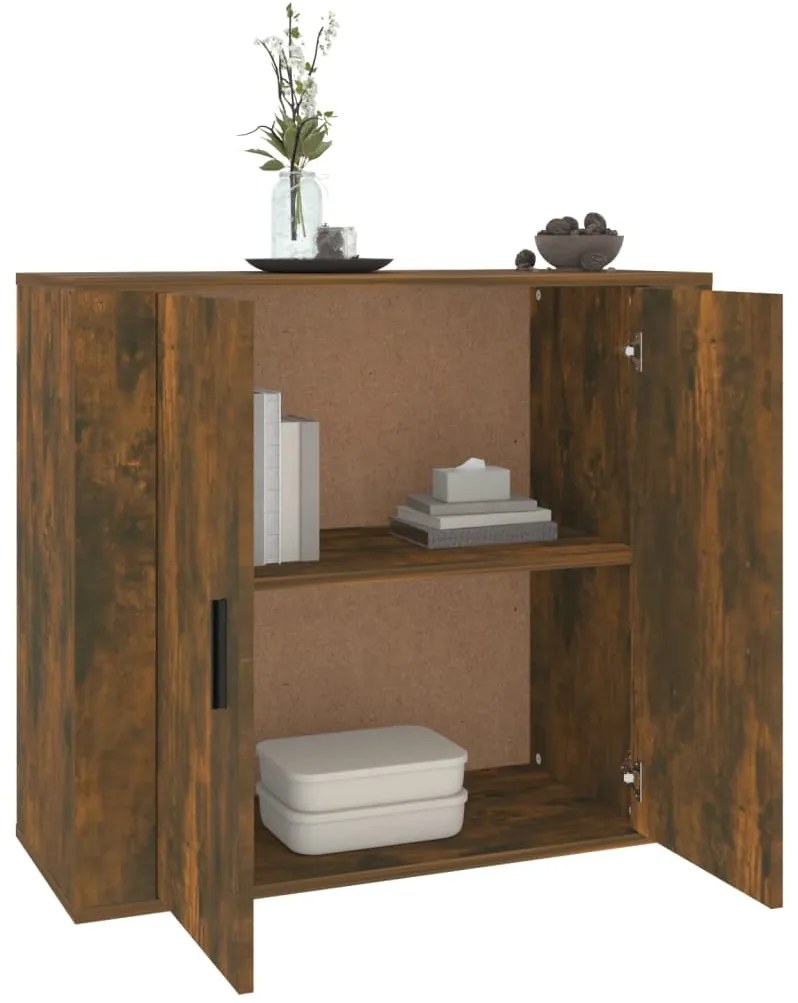 vidaXL Ντουλάπι Καπνιστή Δρυς 80x33x70 εκ. από Επεξεργασμένο Ξύλο