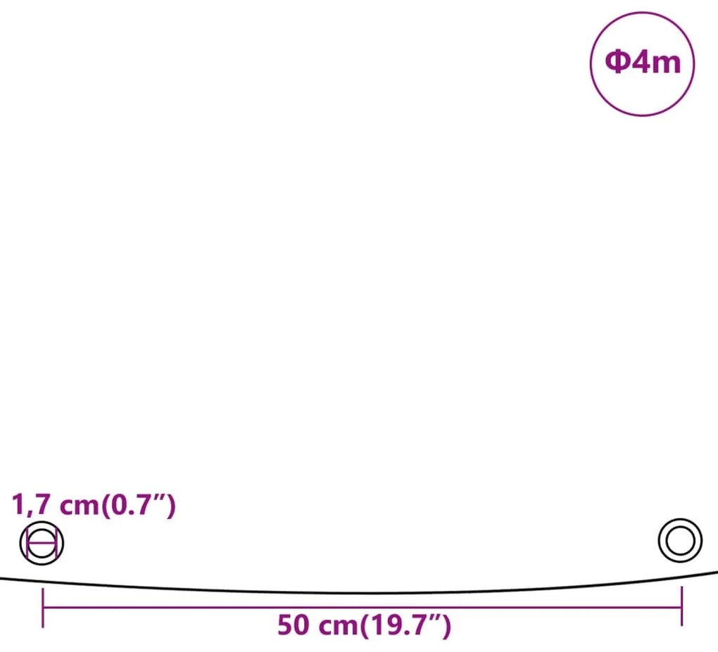 Μουσαμάς Μπλε Ø 4 μ. 650 γρ./μ² - Μπλε