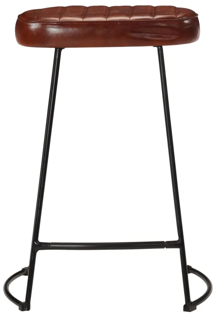 vidaXL Σκαμπό Μπαρ 2 τεμ. Σκούρο Καφέ 41x29x62 εκ.