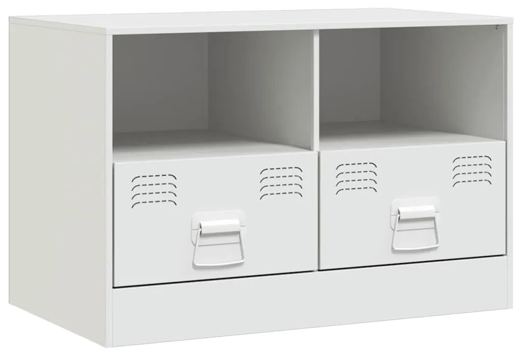 vidaXL Έπιπλο Τηλεόρασης Λευκό 67x39x44 εκ. από Χάλυβα