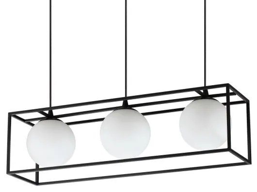 Κρεμαστό Φωτιστικό Οροφής 3xE14 Μαύρο Lingotto 304144 Ideal Lux 304144