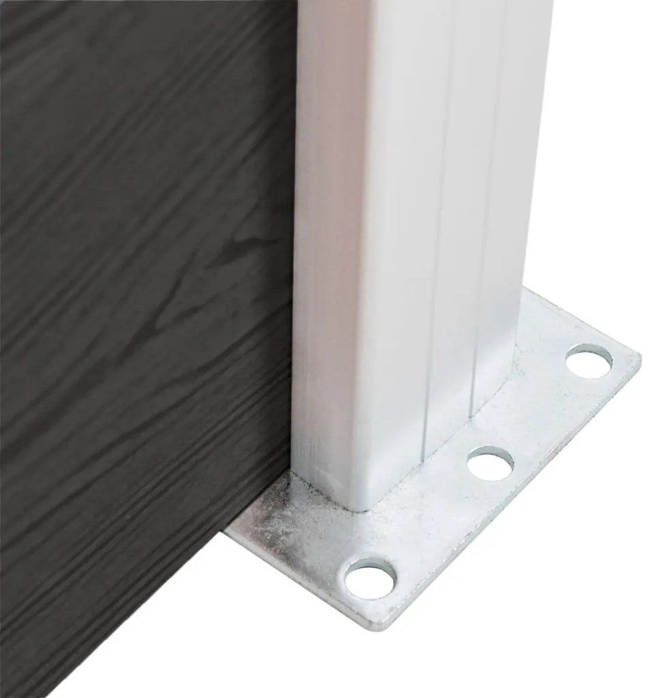 vidaXL Πάνελ Περίφραξης Γκρι 175 x 146 εκ. από WPC