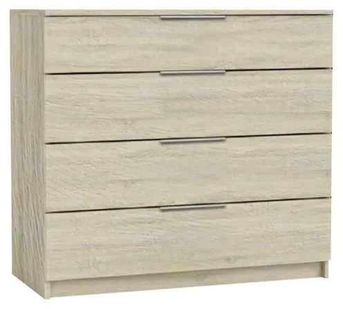 DRAWER Συρταριέρα με 4 Συρτάρια, Απόχρωση Sonoma  80x40x83cm Ε759,2