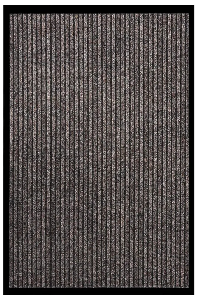 vidaXL Πατάκι Εισόδου Ριγέ Μπεζ 80 x 120 εκ.