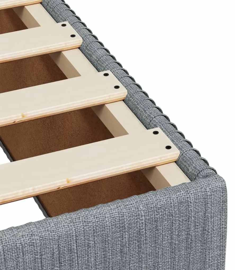 ΚΡΕΒΑΤΙ BOXSPRING ΜΕ ΣΤΡΩΜΑ ΑΝΟΙΧΤΟ ΓΚΡΙ 100X200 ΕΚ. ΥΦΑΣΜΑΤΙΝΟ 3287360