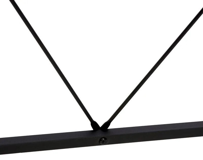 Κονσόλα FL2405 Fylliana Μαύρο - Grey Oak 120x30x76 εκ. 120x30x76 εκ.