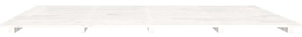 Πλαίσιο Κρεβατιού Λευκό 180 x 200 εκ. από Μασίφ Ξύλο Πεύκου - Λευκό