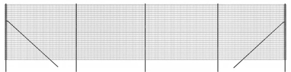 Συρματόπλεγμα Περίφραξης Ανθρακί 1,4x10 μ. Γαλβανισμένο Ατσάλι - Ανθρακί