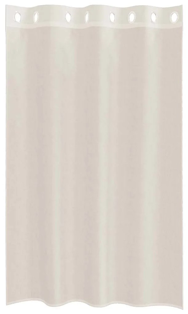 vidaXL Κουρτίνες Voile με ροδέλες 2 τεμάχια Κρεμ 140x175 εκ.