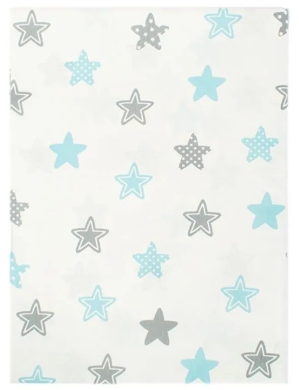 Σεντόνια Παιδικά Σετ 2τμχ Star 104 Sky blue DimCol Μονό 160x240cm 100% Cotton