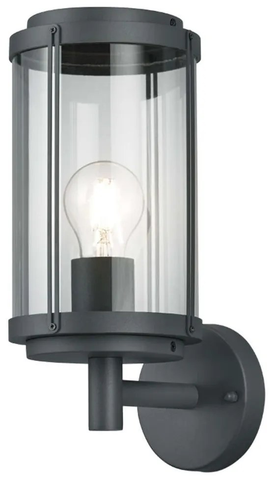 Φωτιστικό Τοίχου - Απλίκα Tanaro 202360142 1xE27 40W 14x32cm Anthracite Trio Lighting