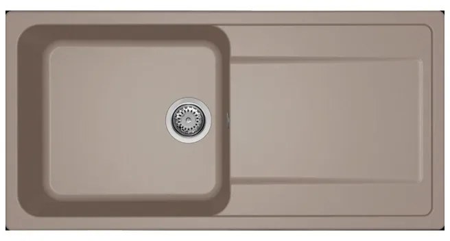 Νεροχύτης κουζίνας LIFE 480 Tortora 43 ELLECI 100x50cm