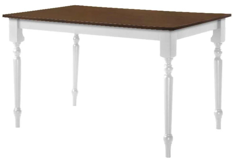 Τραπέζι 150x90cm Καρυδί/Άσπρο SALOON