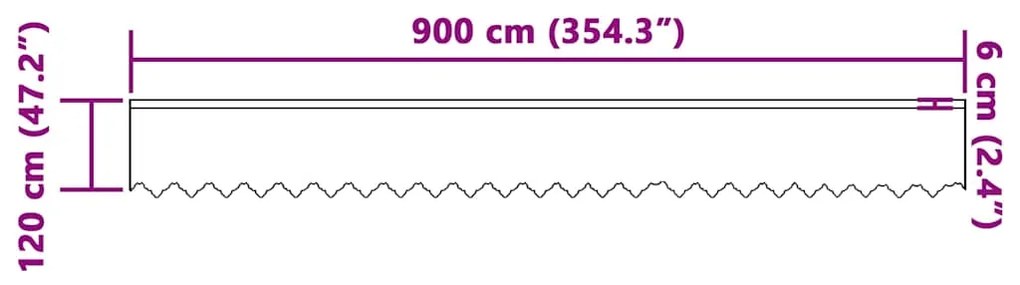 vidaXL Κουρτίνες με κουρτίνες Λευκό 900 x 120 εκ. Πολυεστέρας