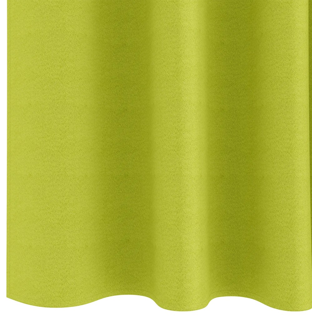 vidaXL Κουρτίνες με κουρτίνες 2 pcs Λαχανί 225 x 140 εκ. Πολυεστέρας
