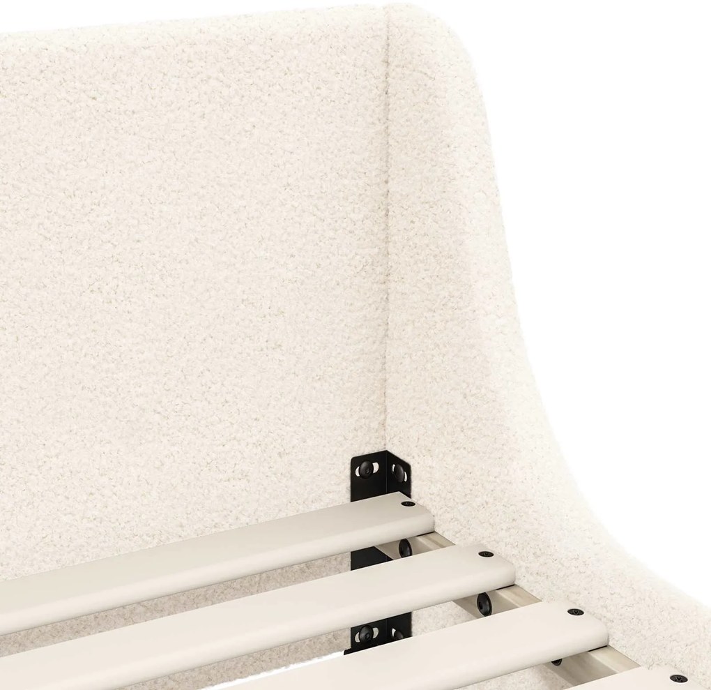 vidaXL Κρεβατική βάση για παιδιά με προσκέφαλο Κρεμ 70 x 140 cm