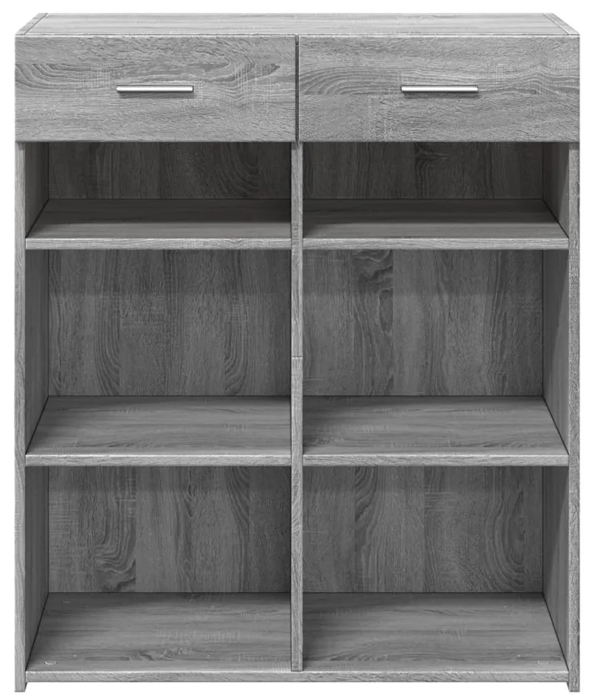vidaXL Ντουλάπι Γκρι Sonoma 80x42,5x93 εκ. από Επεξεργασμένο Ξύλο
