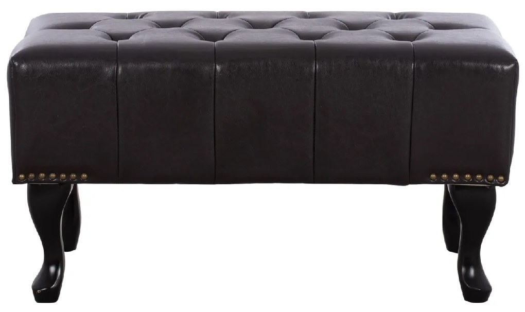 ΤΑΜΠΟΥΡΕ ΥΠΟΠΟΔΙΟ T.CHESTERFIELD EMMA HM226.01 PU 80x44x39Y εκ.ΣΚ.ΚΑΦΕ