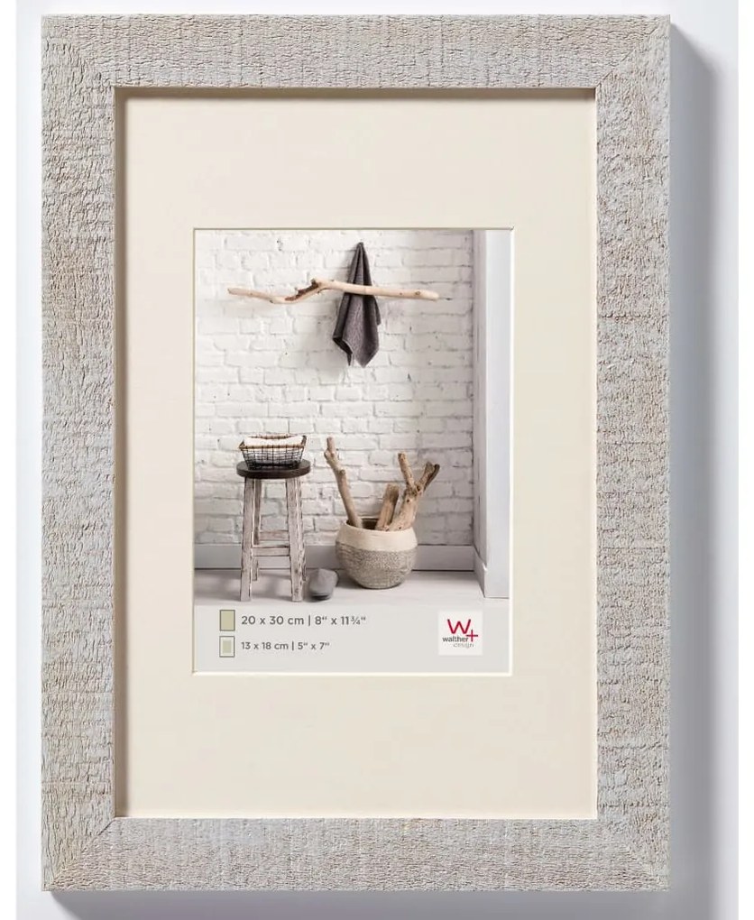 Walther Design Κορνίζα Home Ανοιχτό Γκρι 30 x 40 εκ.