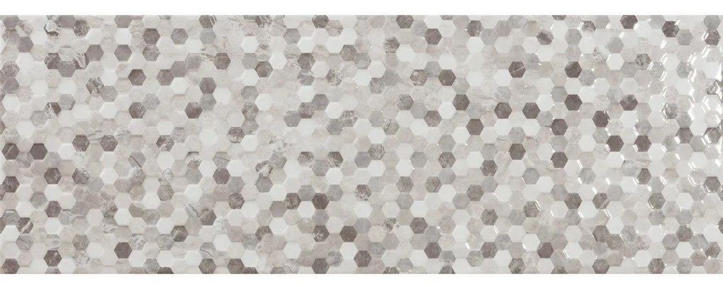 Πλακάκι LOUVRE Décor Gris Mosaico Rlv KARAG 25x70cm