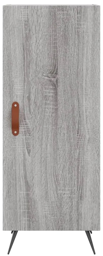 vidaXL Μπουφές Sonoma Γκρι 34,5 x 34 x 180 εκ. από Επεξεργασμένο Ξύλο