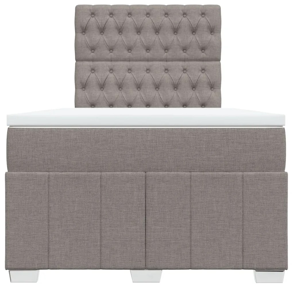 ΚΡΕΒΑΤΙ BOXSPRING ΜΕ ΣΤΡΩΜΑ TAUPE 120X190 ΕΚ. ΥΦΑΣΜΑΤΙΝΟ 3293918